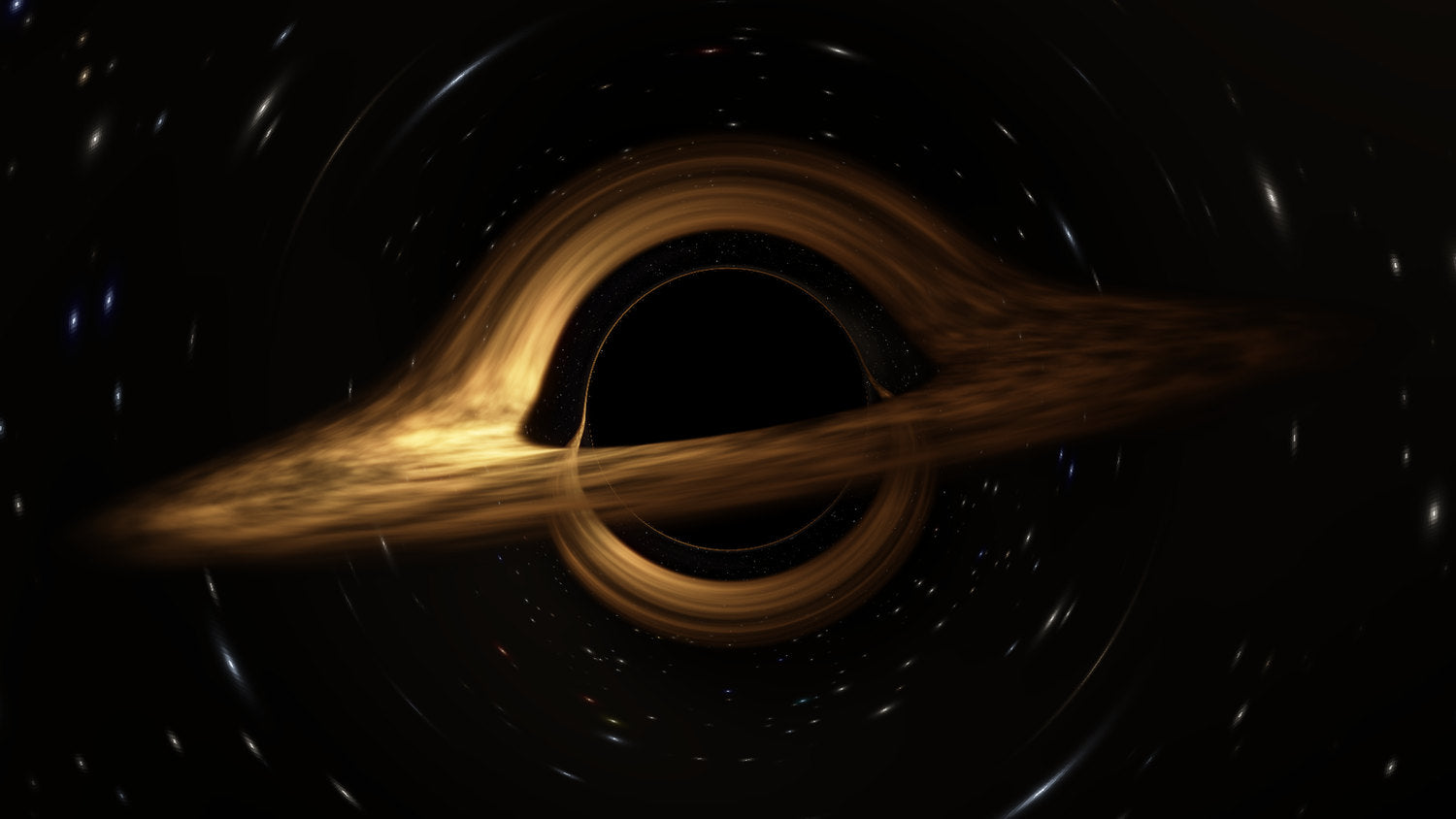 Glowing accretion disk around a black hole